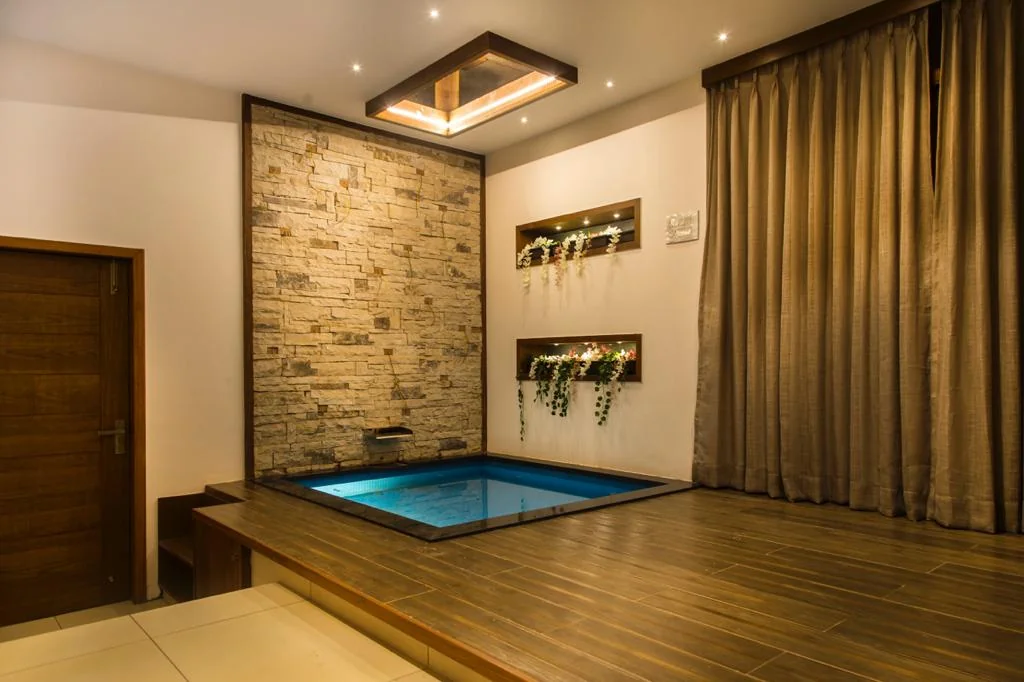 Stone wall living zone