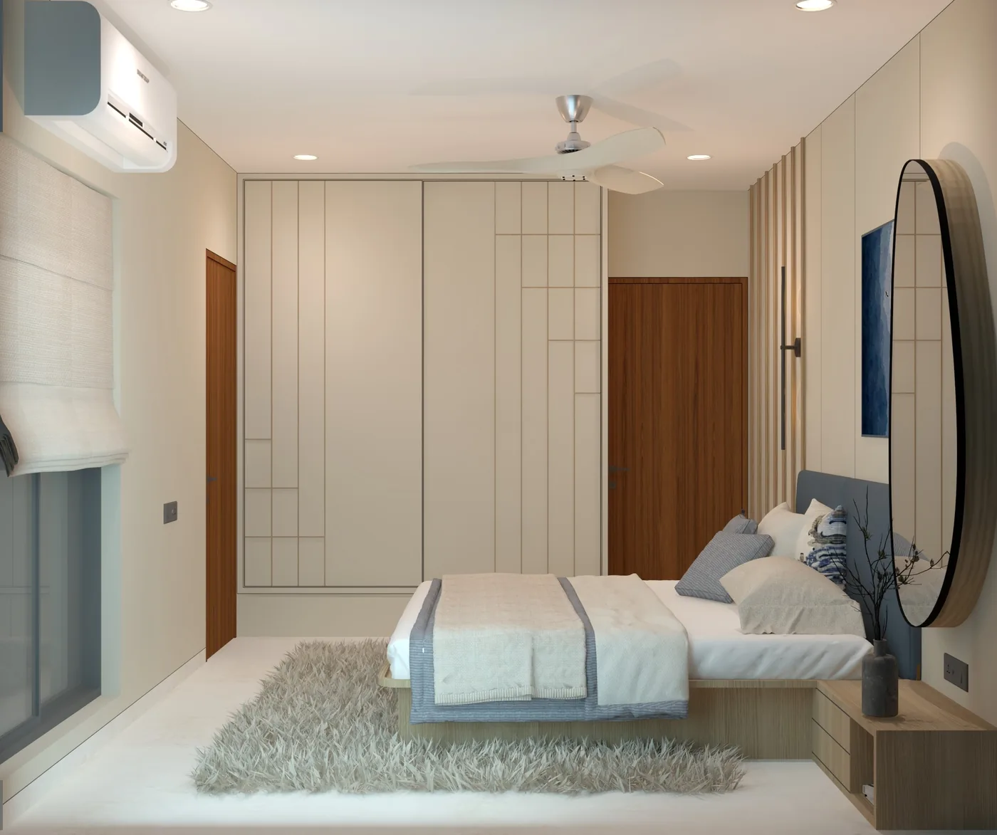 Design visualisation - compact bedroom