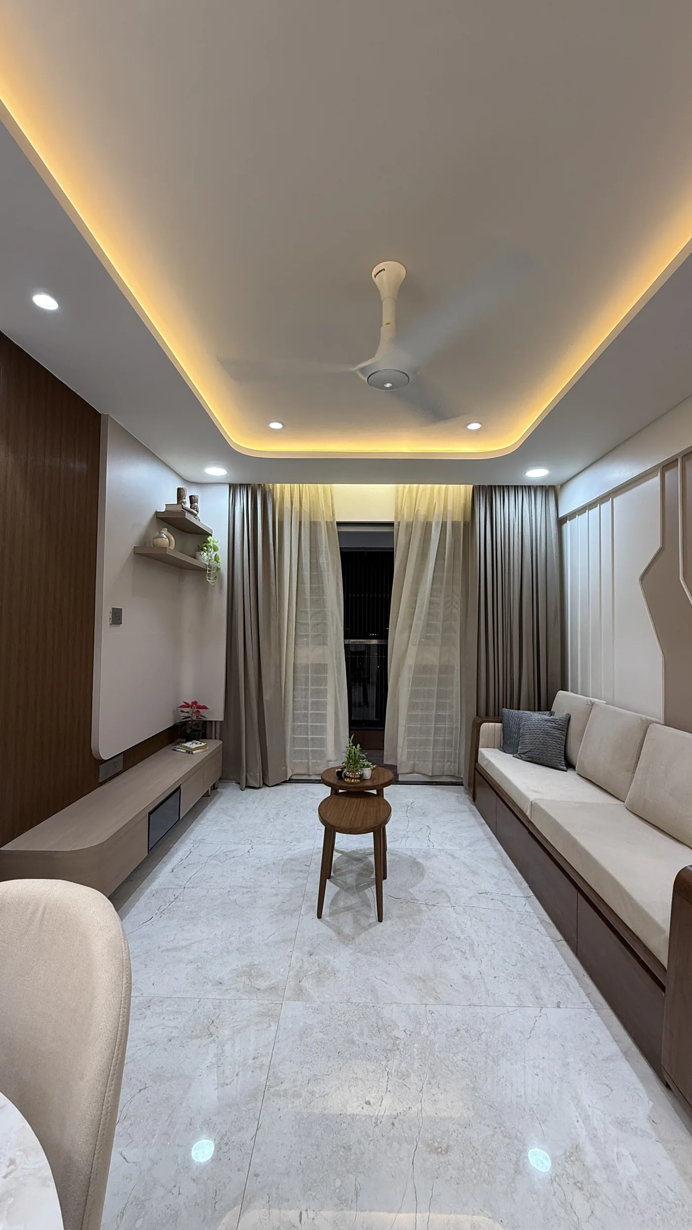 Living room sofa area