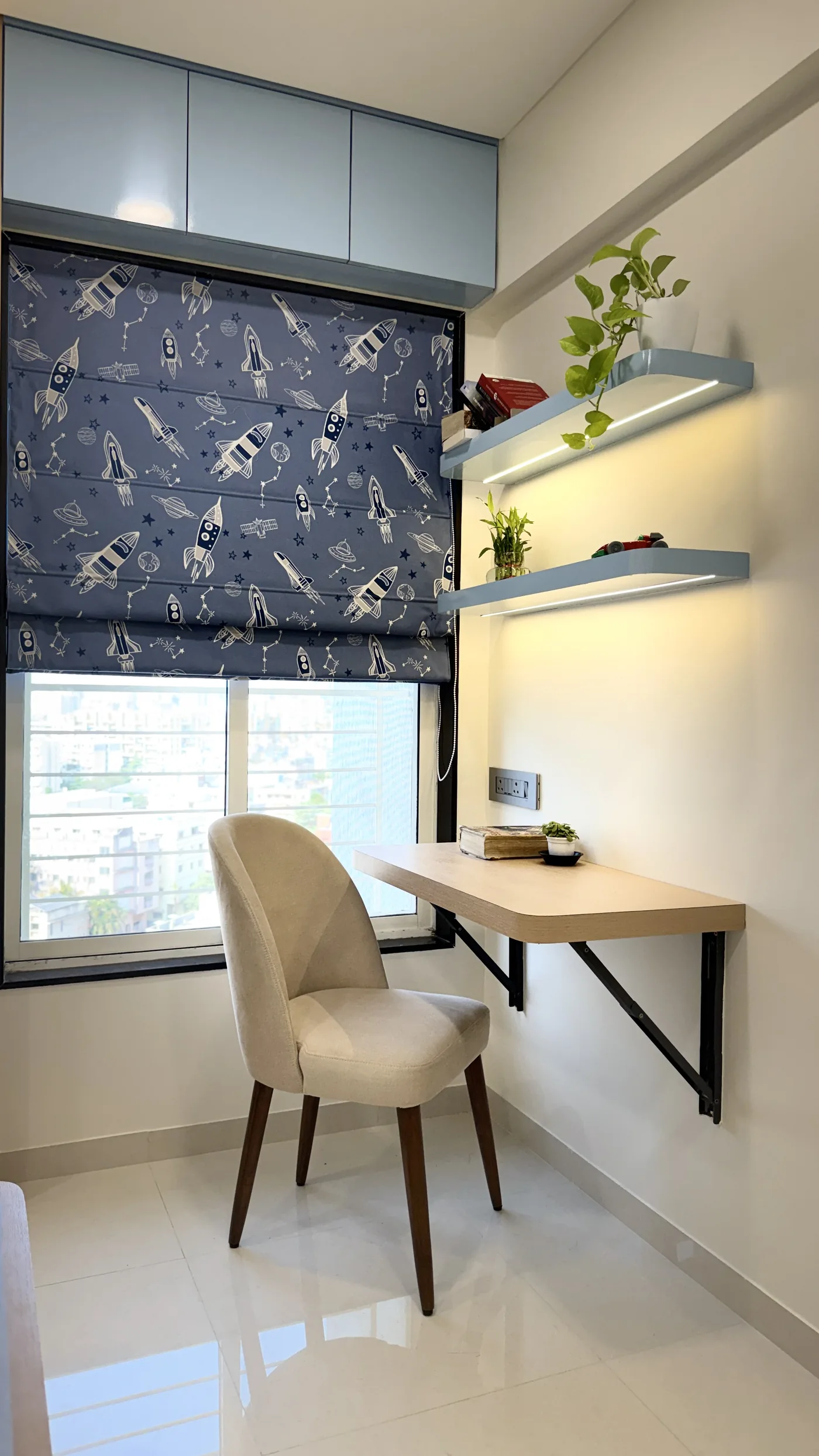Kids desk area